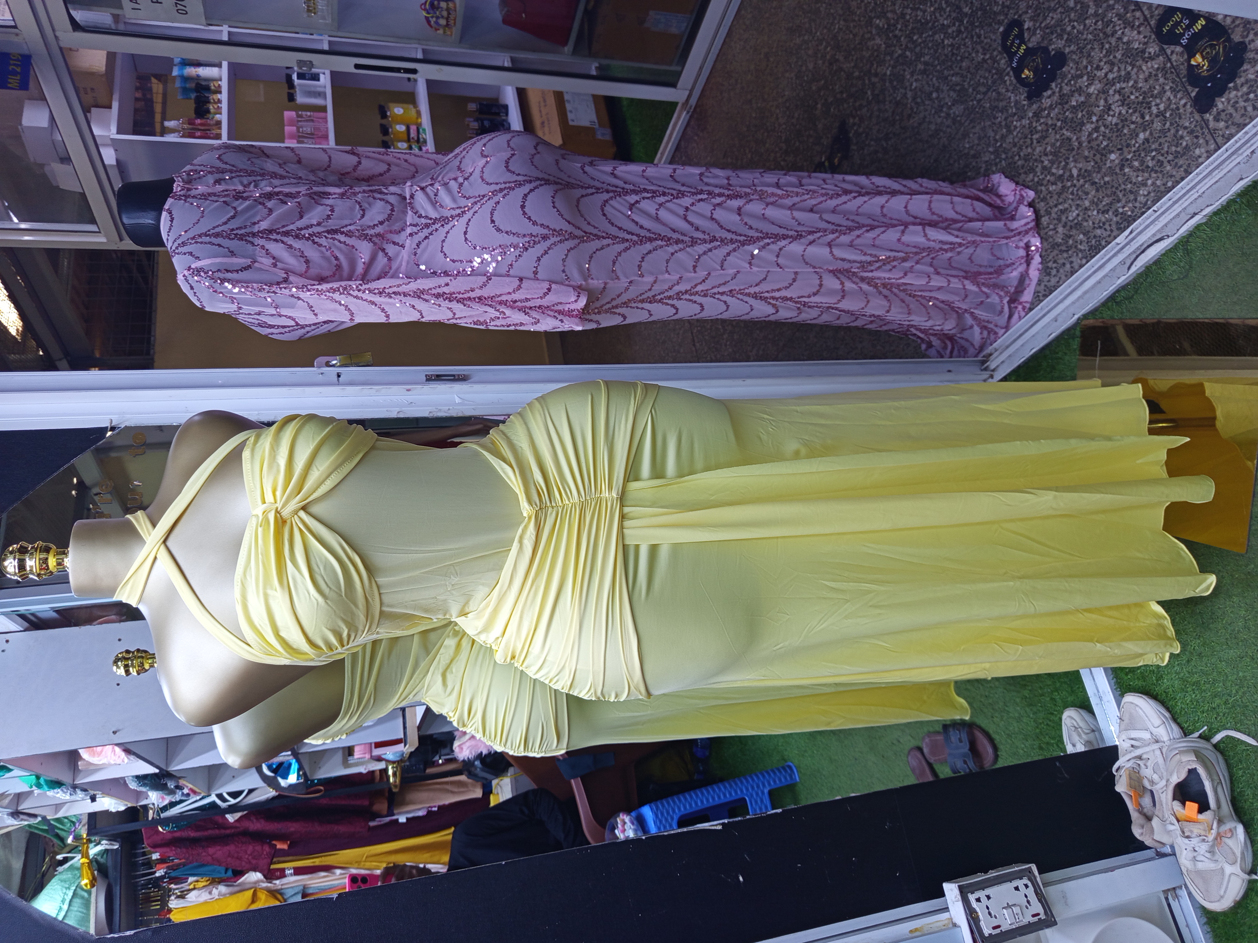 Off shoulder strapped dress - Image 1