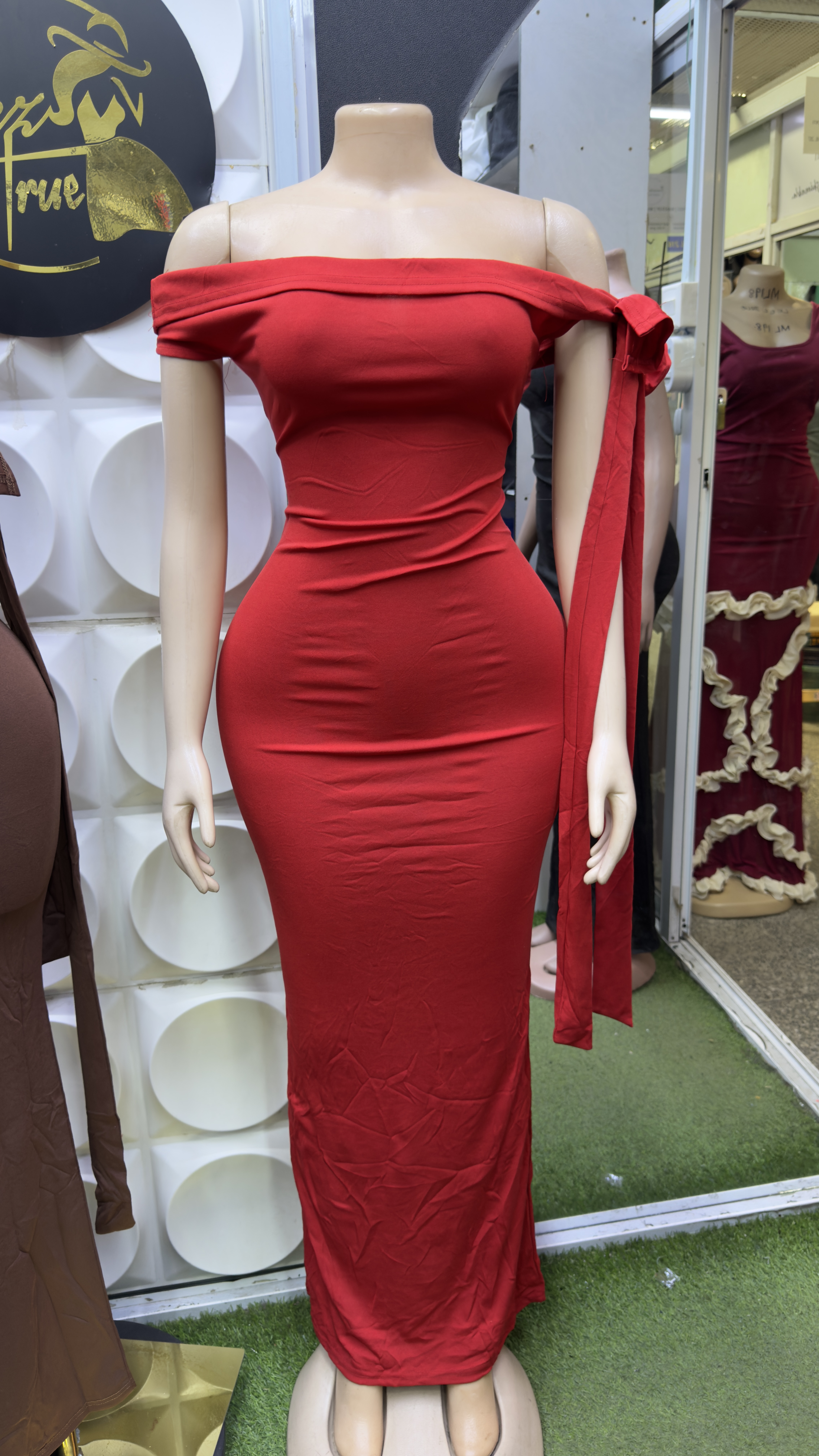 OFFSHOULDER  BOW DRESS - Image 3