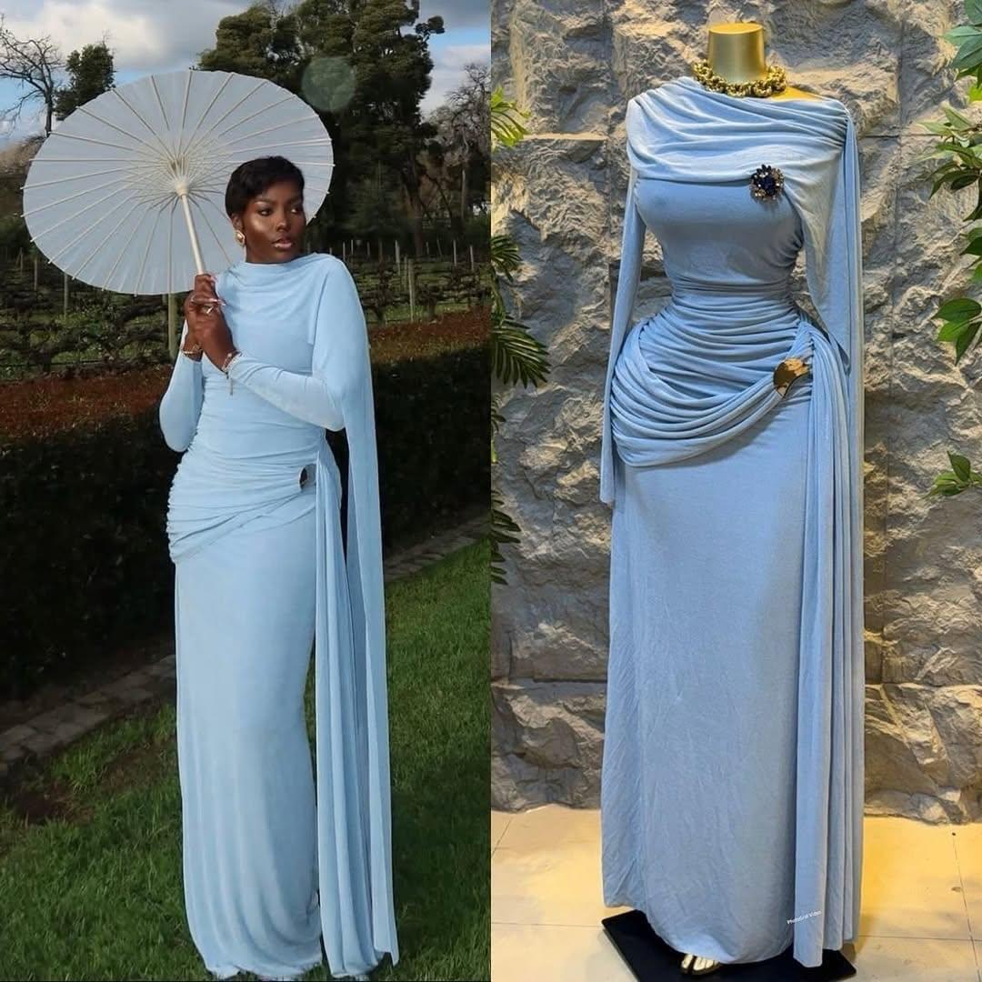 Long sleeved with gold ring dress  - Image 3