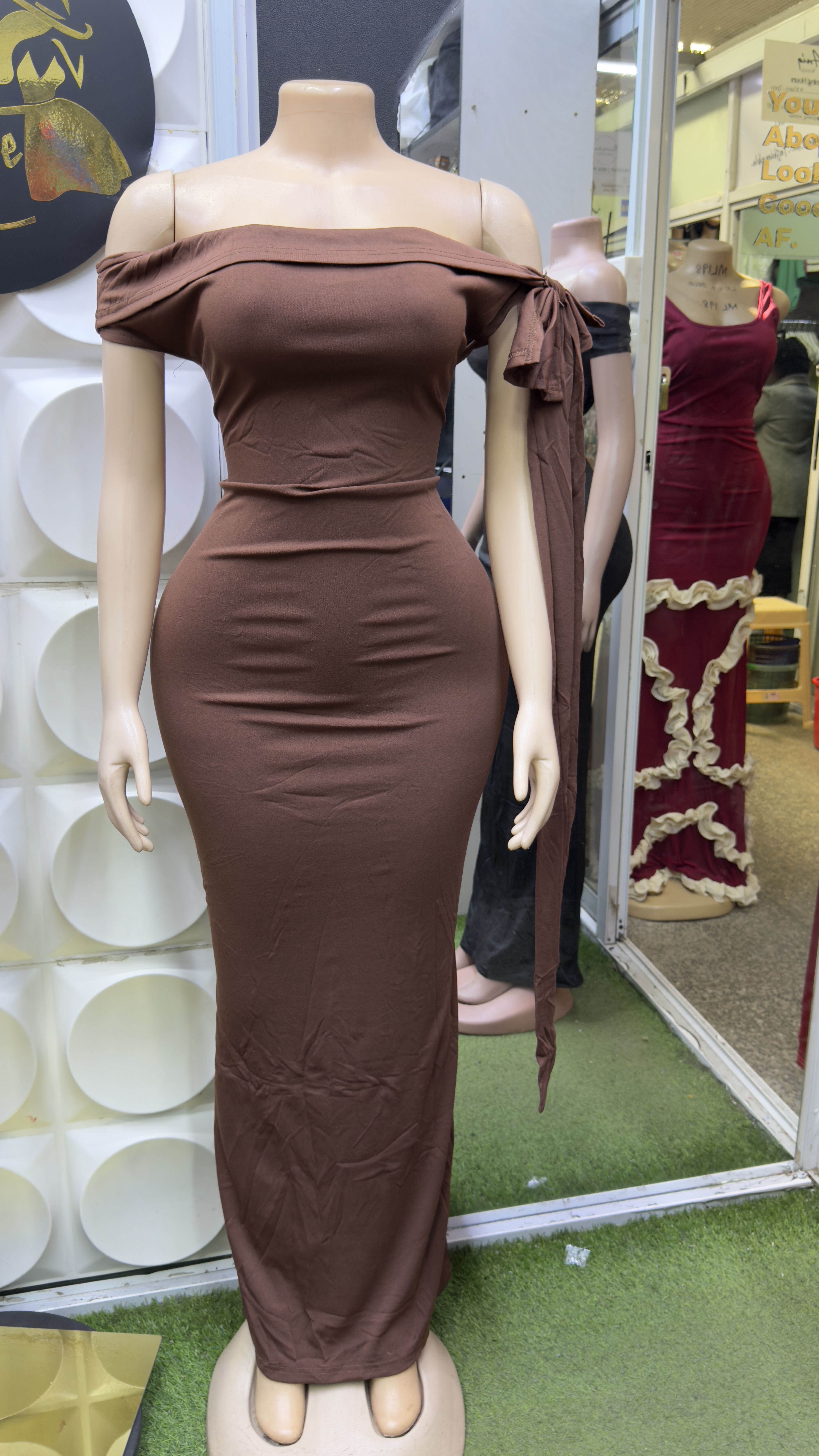 OFFSHOULDER  BOW DRESS - Image 4