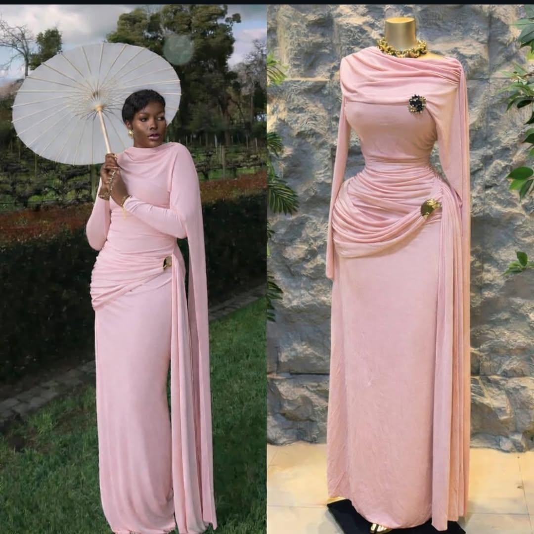 Long sleeved with gold ring dress  - Image 2
