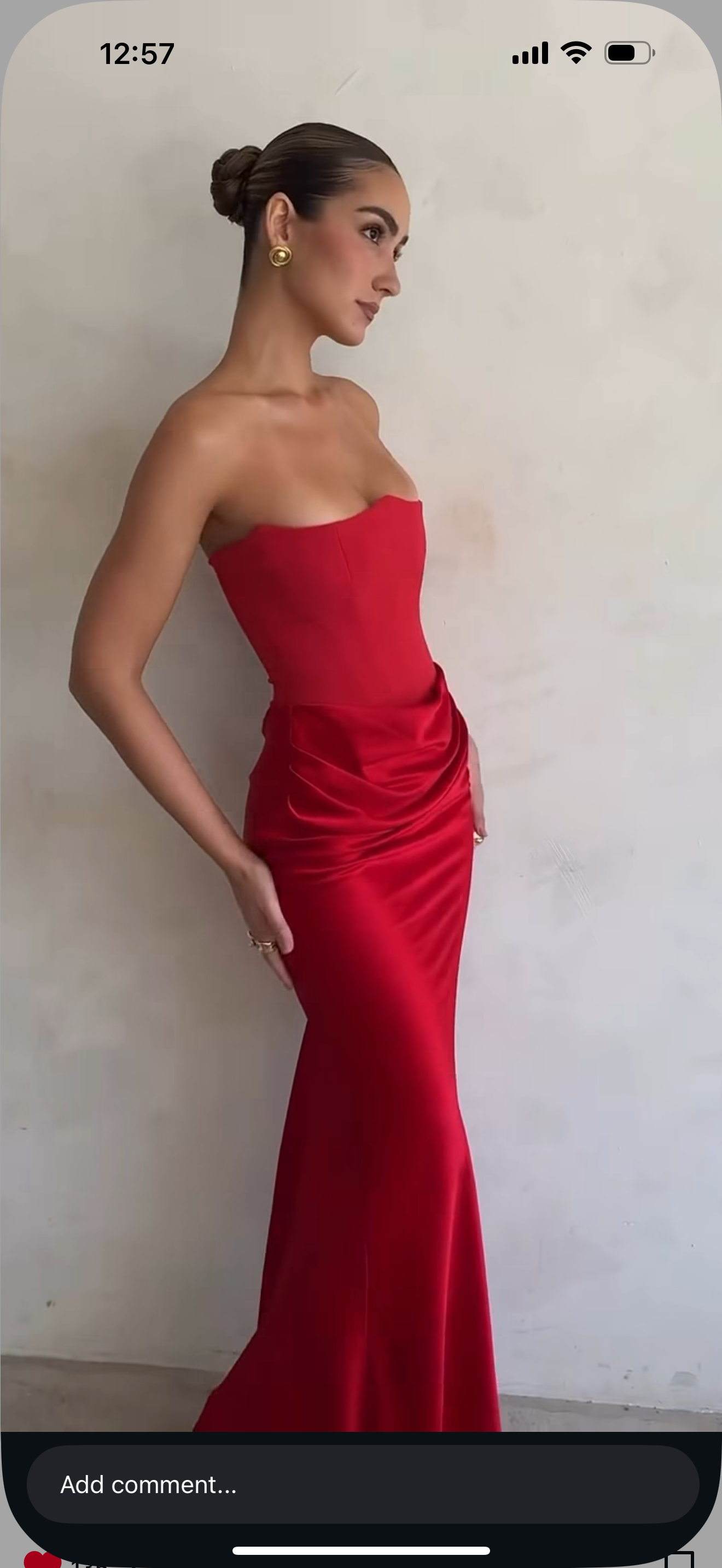 SATIN CORSET DRESS - Image 1