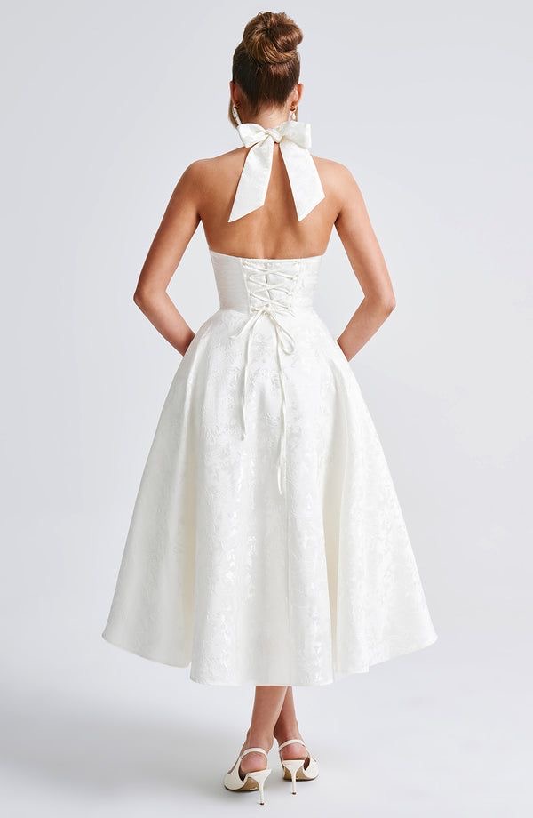 WHITE SKATER DRESS 2